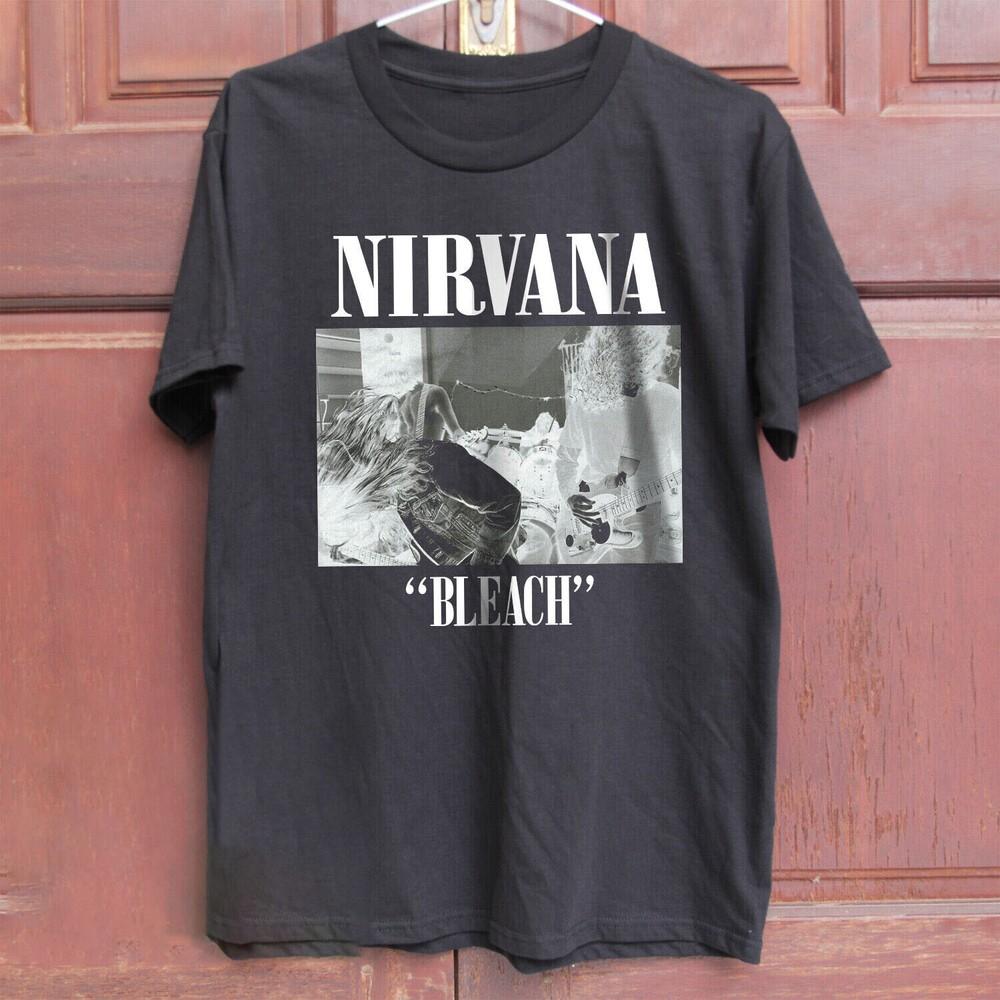Nirvana Bleach Rock Band Unisex T-Shirt Size S-5XL For Fans Unisex T-Shirt S