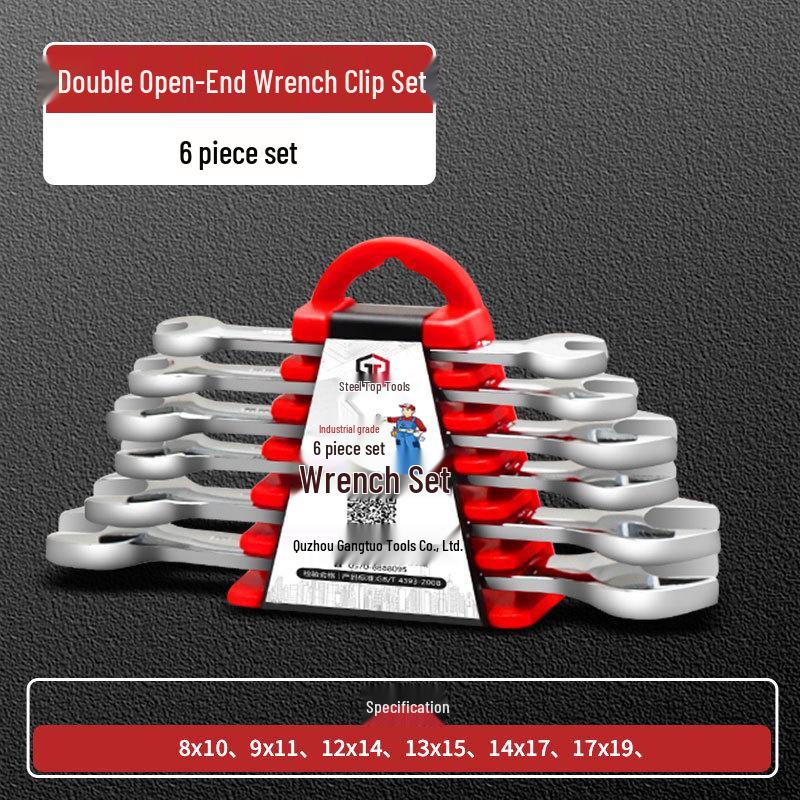 Doppelmaulschlüssel-Satz (Dünne Gabel) - Größen 8, 10, 14, 17