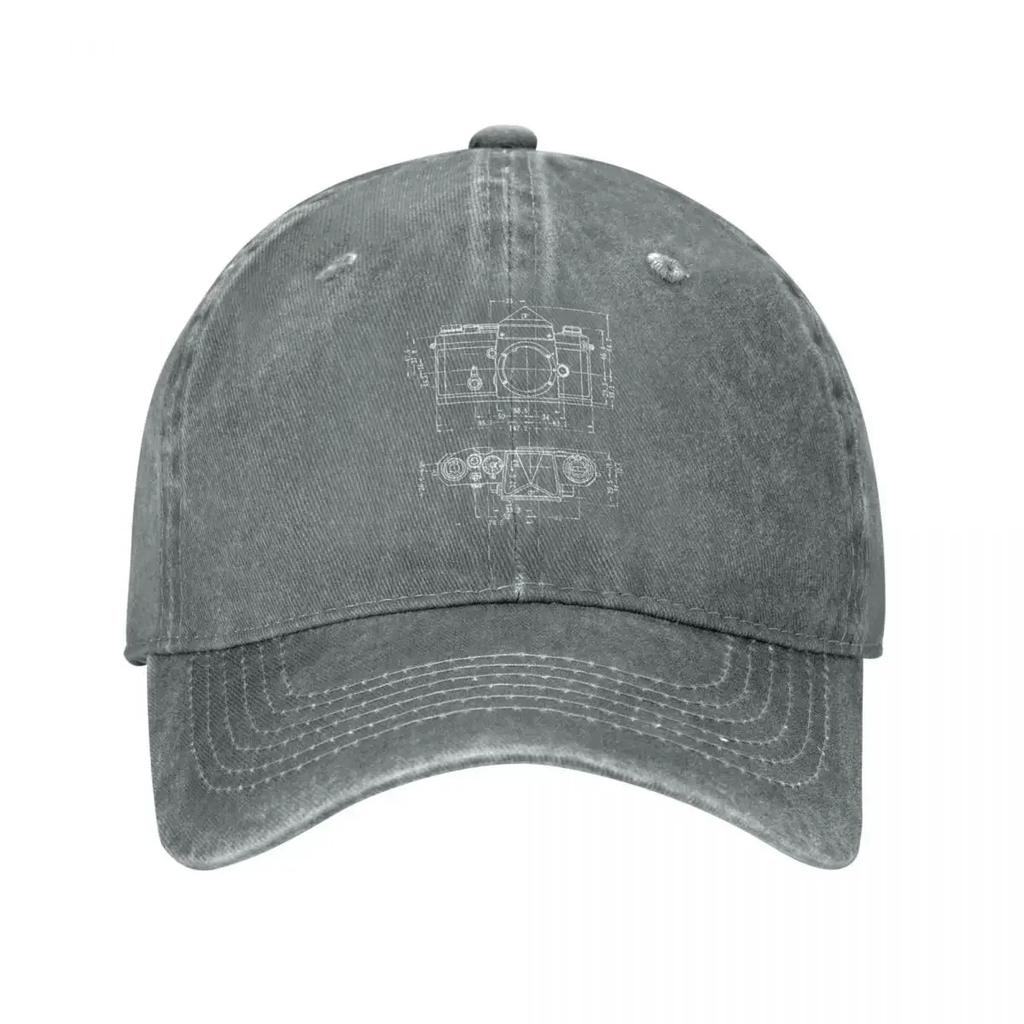 Camera Patent Shirt For Photographer Baseball Caps Men Women Distressed Denim Snapback Cap Outdoor Unstructured Soft Caps Hat