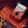 MOOZICA Kalimba, 17-Key, C Key, Connectable To Amplifiers, Beginner-Friendly, Made of Acacia Core Wood, Thumb Piano, Tuning Hammer, Japanese Instructi