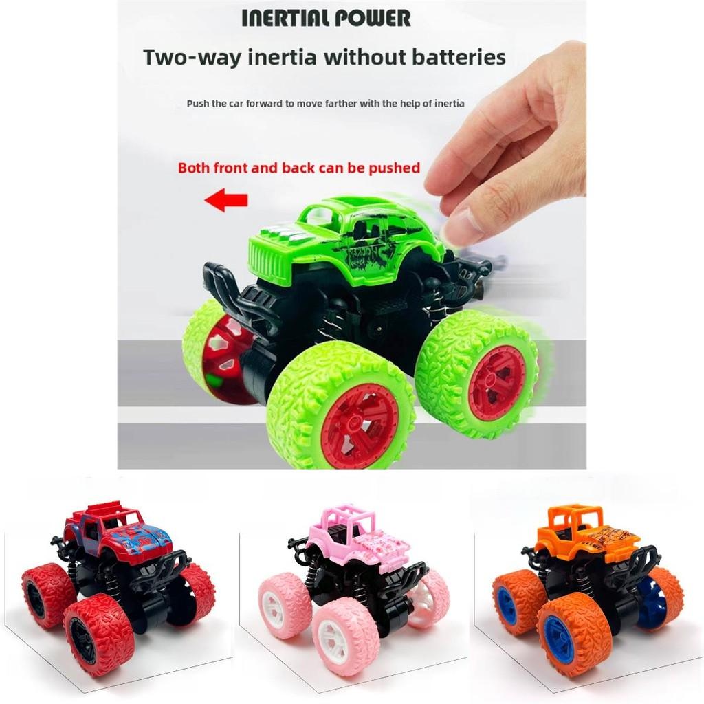 Inertia Off-road Model Car Toy For Kids Durable Plastic Construction 9x8.5x7.5cm