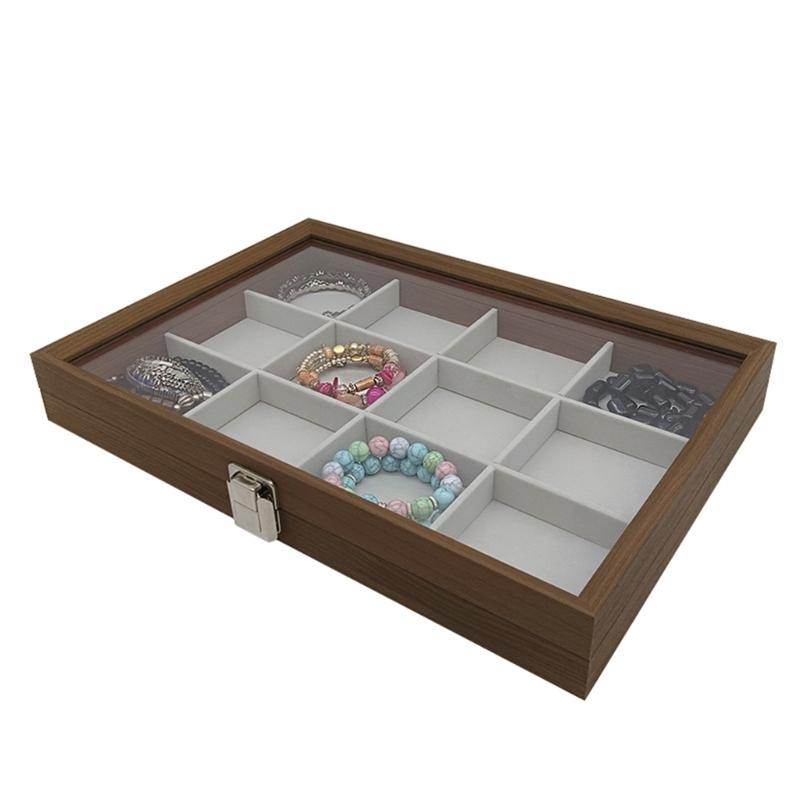 Secure Lockable Organizers Beautiful Jewelry Presentation Box Display Holder for Secure and Tidy Storage