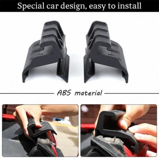 Right&Left Rear window soft top retainers For Jeep Wrangler JK 07-17 Accessories