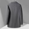 Autumn and Winter Men's Woolen Coat Medium and Long Solid Color Lapel Hand-sewn Double-sided Woolen Coat Coat