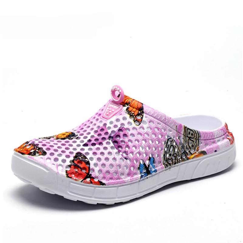 Damen Sommer-Slipper, schnell trocknend, leicht, atmungsaktiv, Wasser-Clogs, Schuhe für Strandschwimmen