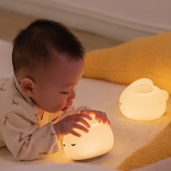 High Quality Small Night Light Cartoon Silicone Timing Night Light USB Feeding Children LED Bedside Sleeping Night Light