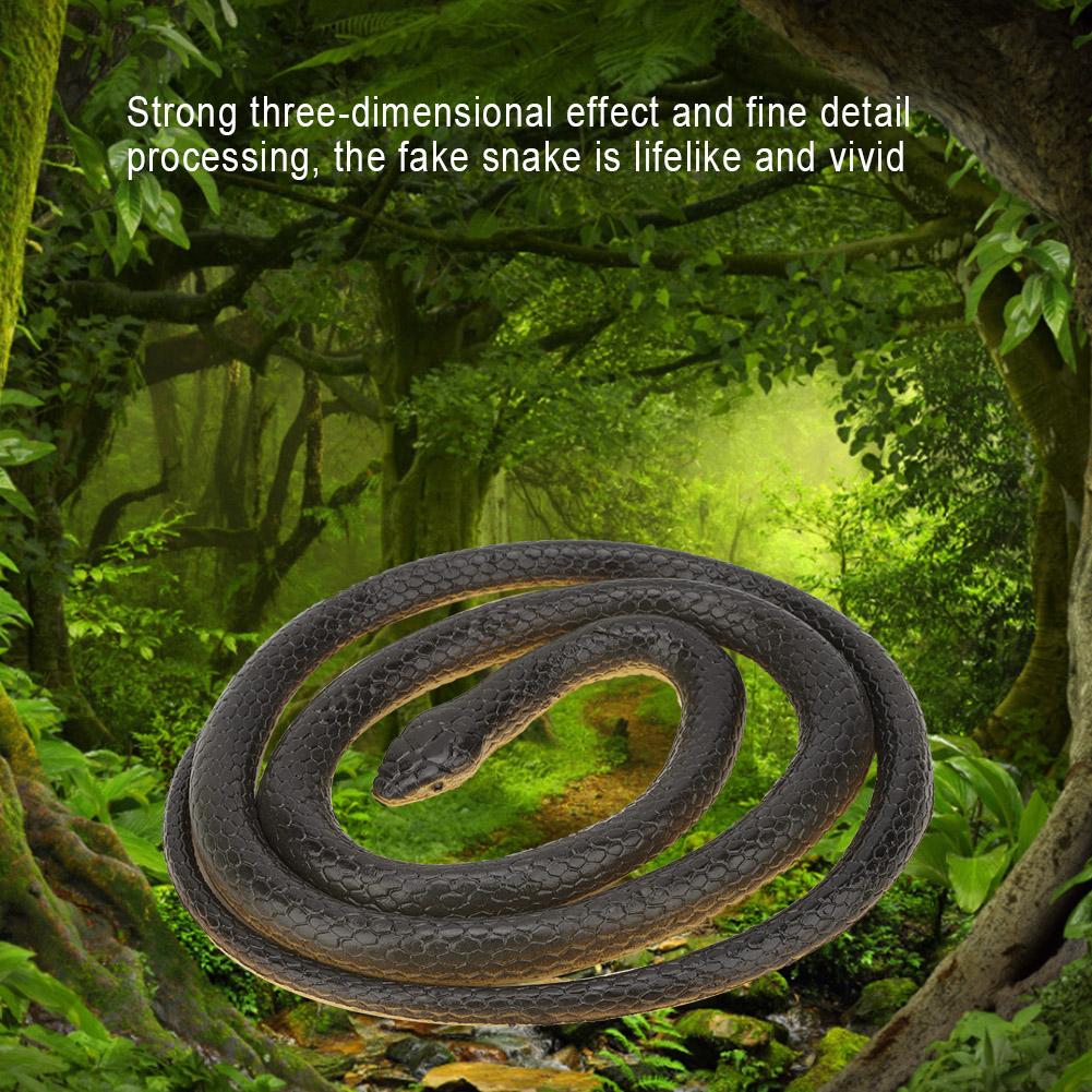 Soft Plastic Simulation Snake Model Toy Fake Snake Animal Children Funny Prank Toy