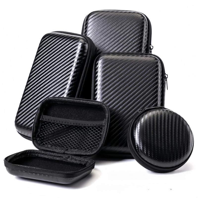 Carbon Fiber Design Tool Storage Case Shockproof Waterproof Zippers Closure Automotive Repair Tool Bag