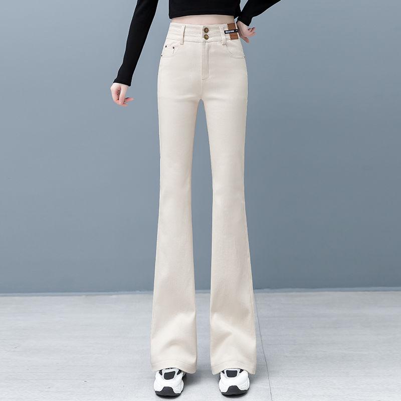 

Женские утягивающие джинсы микроклеш с высокой посадкой - Эластичный хлопковый деним для весны 26 for 80-90 lbs