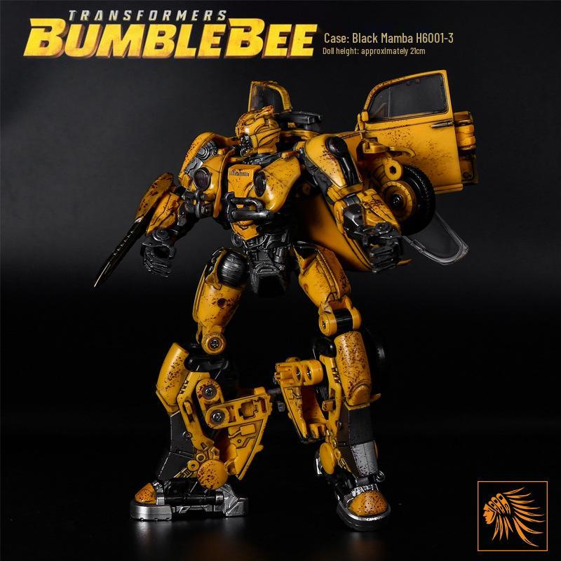 Battle-Damaged Black Mamba Transforming Robot Toy Car Model