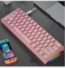 K620 Wired & Bluetooth RGB Gaming Mechanical Keyboard, Hot-Swappable, Blue Switch, Type-C