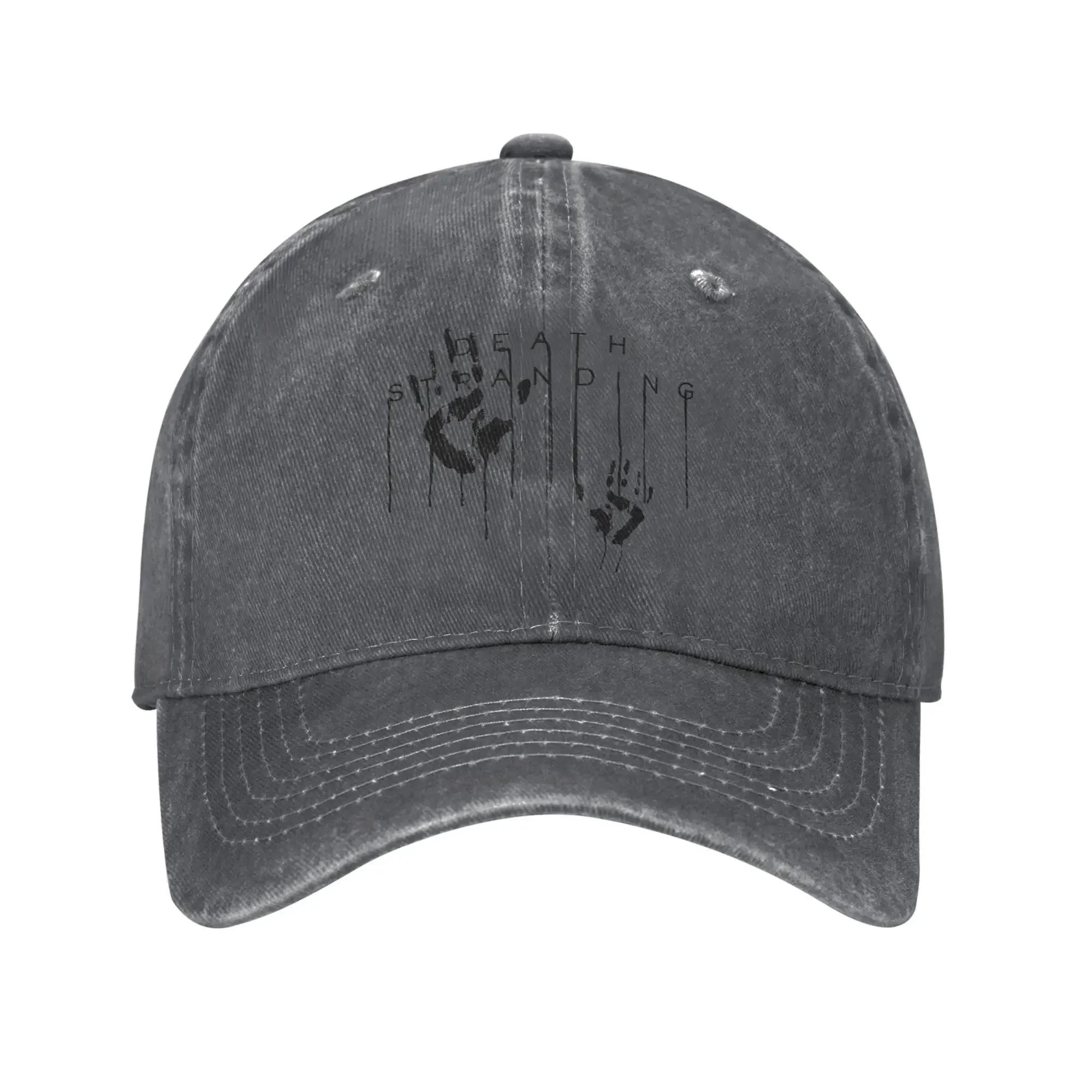

Classic Death Stranding Hands Lou Sam Baseball Cap Men Women Distressed Denim Washed Sun Cap Video Game Outdoor Adjustable Hat Adjustable