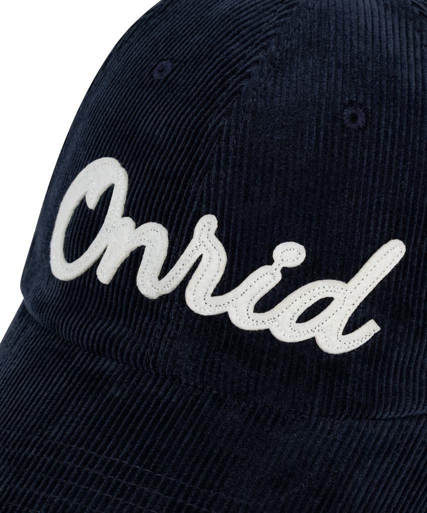 ONRIDPROJECT Applique Logo Corduroy Ball Cap - Navy