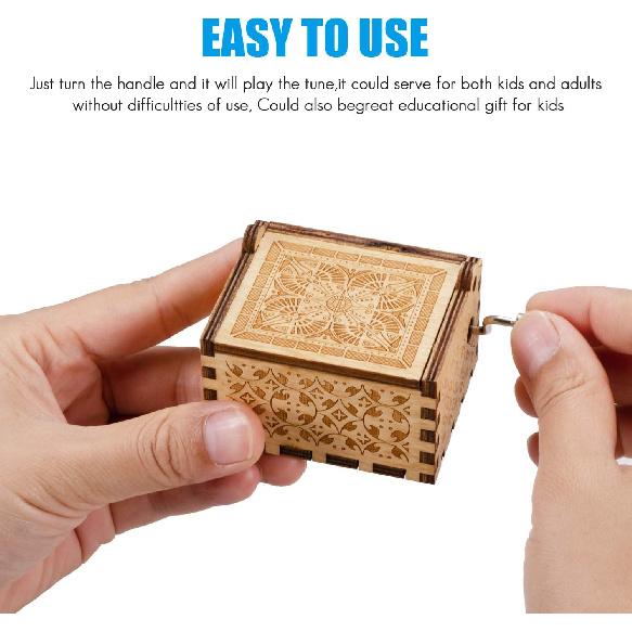 

You are My Sunshine Wood Music Boxes,Laser Engraved Vintage Wooden Sunshine Musical Box Gifts for Girlfriend,Boyfriend,Family Friends,On белый