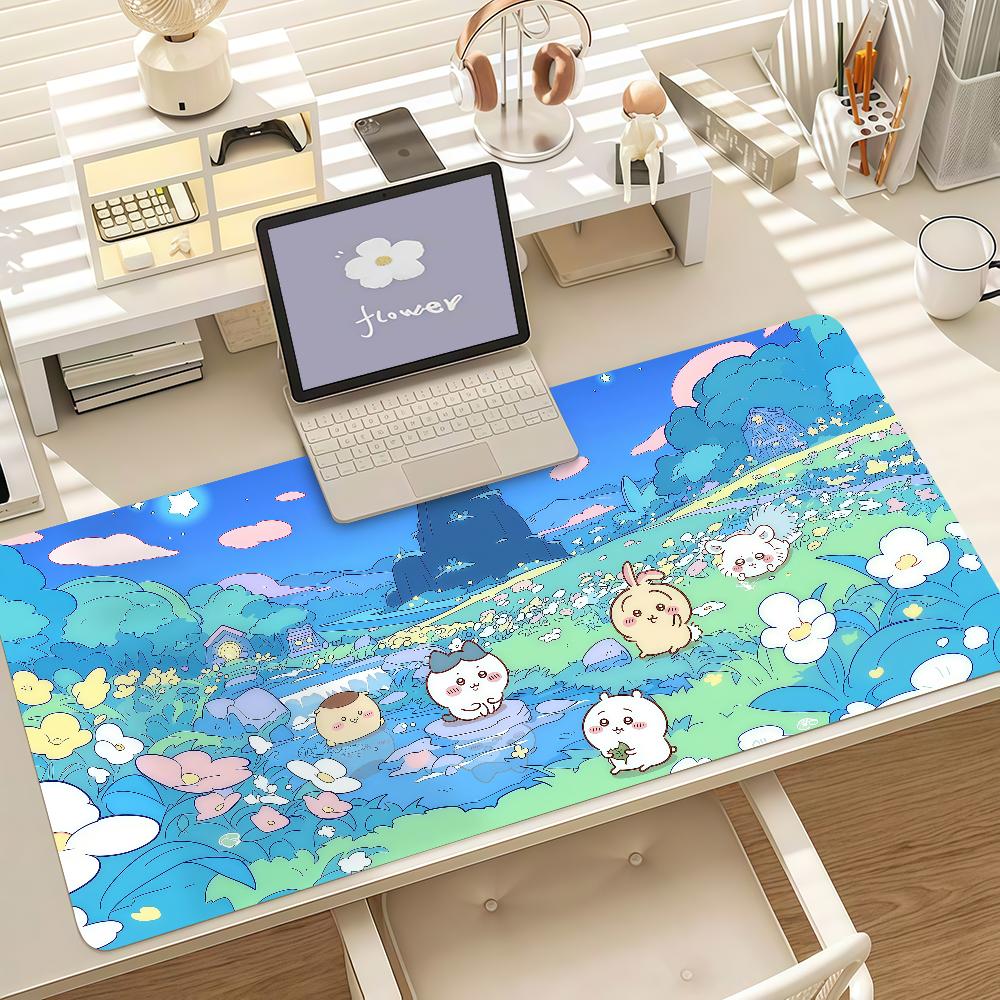 Anime Karton C-Chiikawa-S Mauspads Anti-Rutsch-Gummikante Verriegelt Verdickt Laptop Gaming Schreibtischmatte