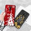 Czarne etui do Xiaomi Redmi 13C Note 9 iPhone XR 7 8 14 15 11 12 13 X XS Pro Max Samsung A25 S23 S24 FE Ultra Plus Choinka