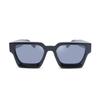 Luxury Vintage Black Square Oversize Sunglasses Acetate Polarized Custom Logo Thick Sun Glasses for Men Women Transparent
