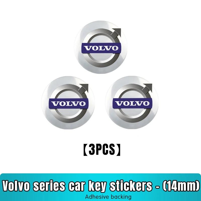 Autocolant Emblema Carcasă Cheie Telecomandă Mașină din Aluminiu 14mm Pentru Volvo S40 S60 S80 XC60 XC90 v70 S80L V6 v40 v50 850 c30 v60 s70 940 xc70