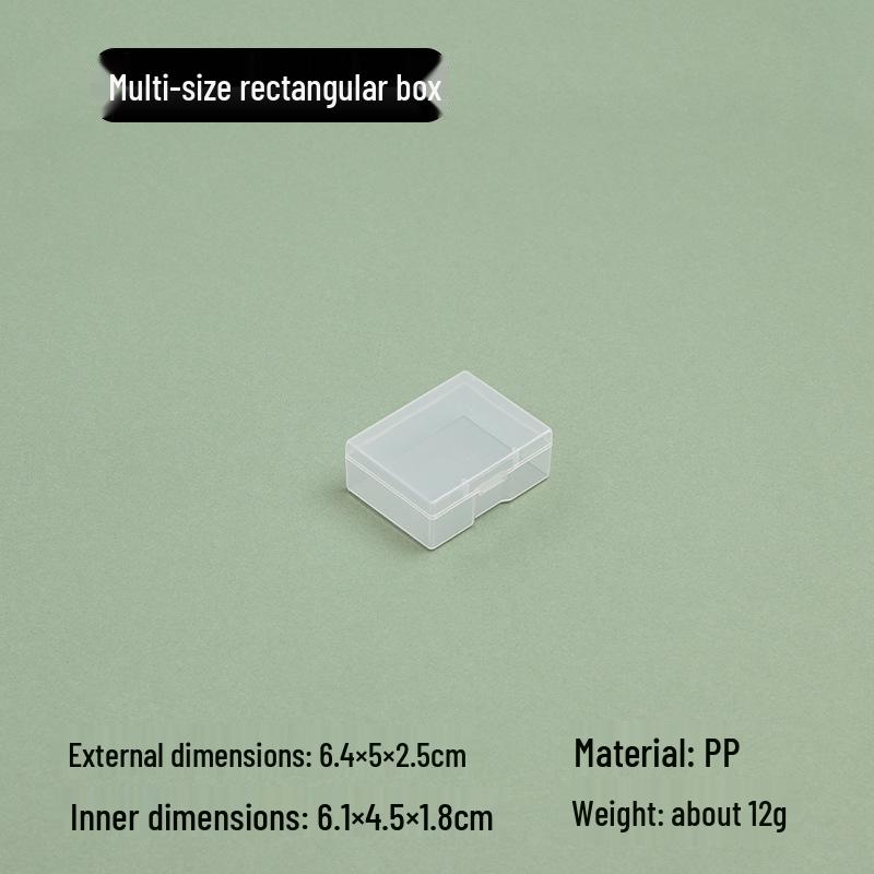 Double Buckle Transparent Plastic Box for Jewelry, Beads, Hardware, or Fishing Gear