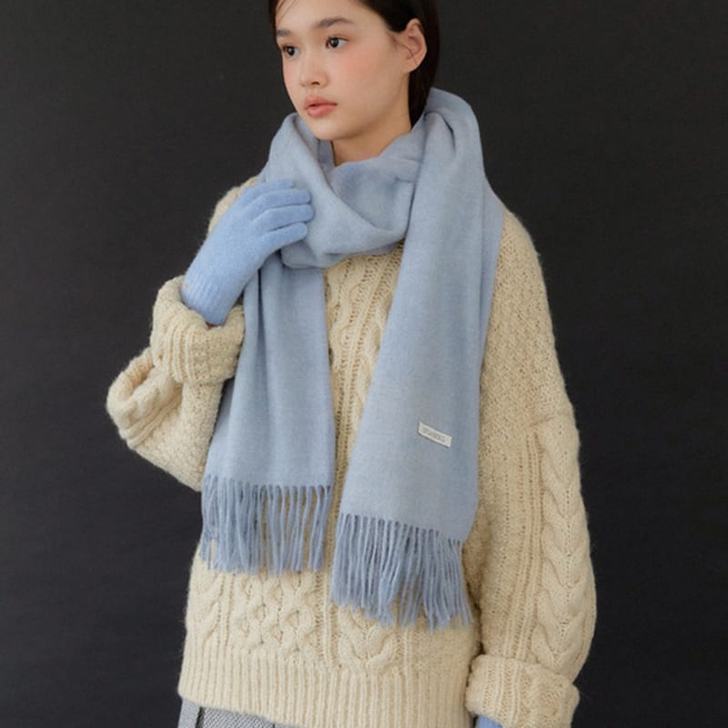 OVLA softy soft melt fringe muffler_colors MF004