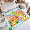 Kids Alphabet Learning Rug Non-Slip Educational Floor Mat for Children's Room Bedroom Classroom Cartoon ABC Carpet for Toddlers