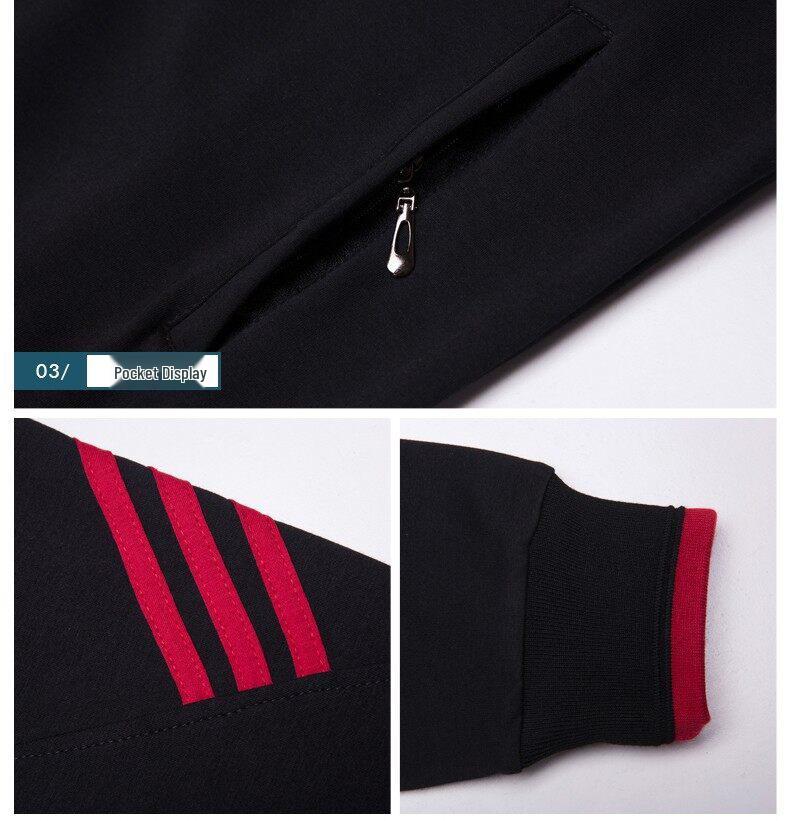 Men's Middle-Aged & Elderly Sportswear Set - Spring/Autumn Casual Two-Piece