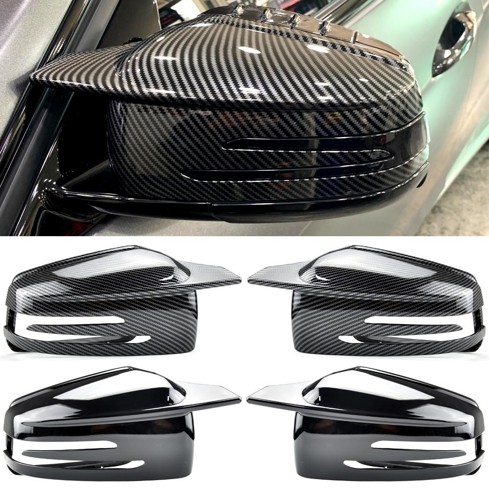 För Mercedes Benz A B C E S CLA GLA GLK Klass W176 W246 W204 W212 W221 C177 X204 X156 Kolfiber Bilbackspegel