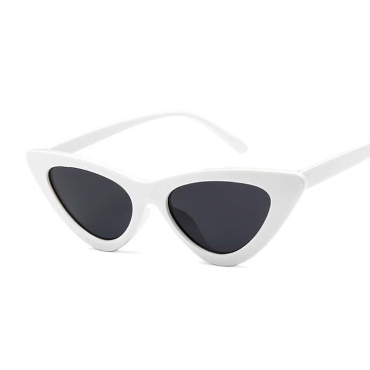 

New Retro Fashion Sunglasses Woman Brand Designer Vintage Cat Eye Black White Sun Glasses Female Lady Uv400