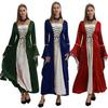 Abito Medievale-Retro Europeo Taglie Forti in Velluto con Lacci (S-5XL)
