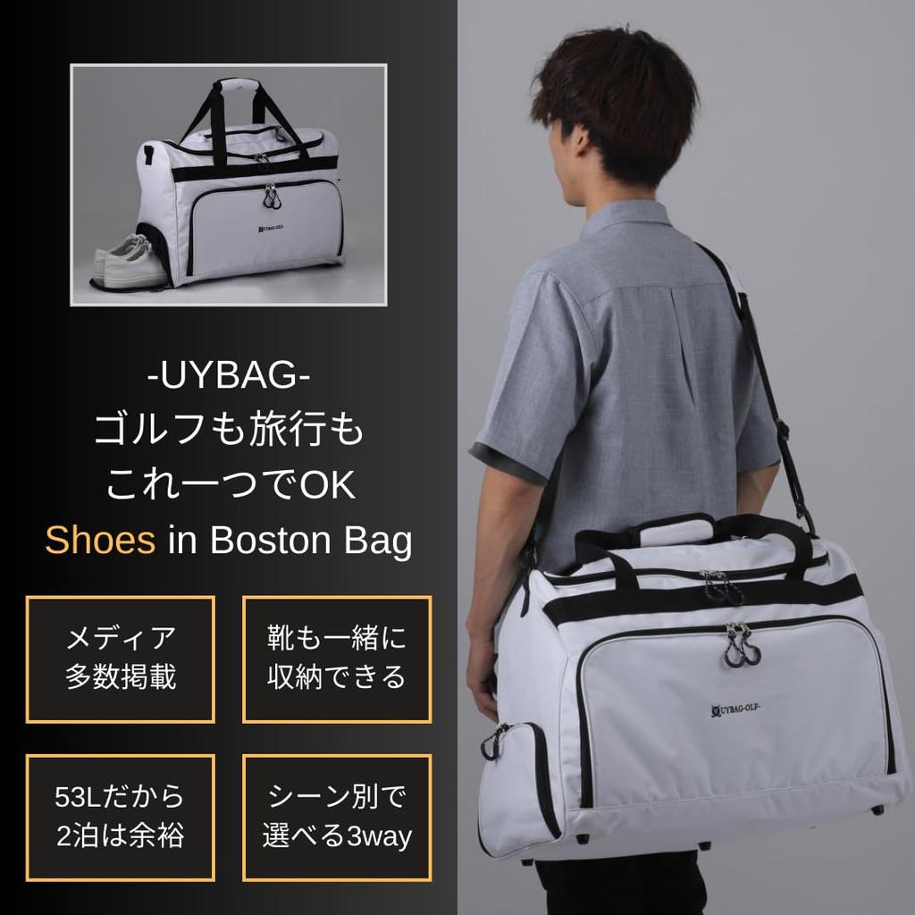 UYBAG and Travel In Boston Bag 53L Golf Bag Sports Bag Uy26 [Golf One] Men's (03.Navy)
