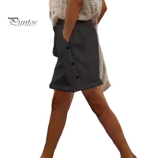 

Женские повседневные шорты, эластичные шорты с завязками на высокой талии и карманами, летний пляжный наряд для отдыха M чёрный