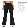 Pantaloni da donna Pantaloni sportivi con coulisse Vita elastica Tasche in tinta unita Pantaloni lunghi per yoga fitness elasticizzati a tutta lunghezza