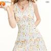 unifree 2026 Summer Floral Print Slim-Fit Dress