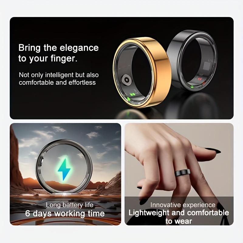Smart Fitness Tracker Ring: Exercise & Step Monitor