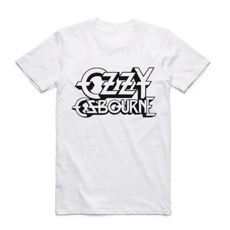 2026 Fashion Men Print Ozzy Osbourne T-shirt O-Neck Short Sleeves Summer Streetwear Ozzy Punk Rock Band Top Tee Funny T Shirt