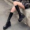 Qiao Feifei Boots Women's New High-end Foreign Thick-soled Boots Elastic Sleeve High Boots