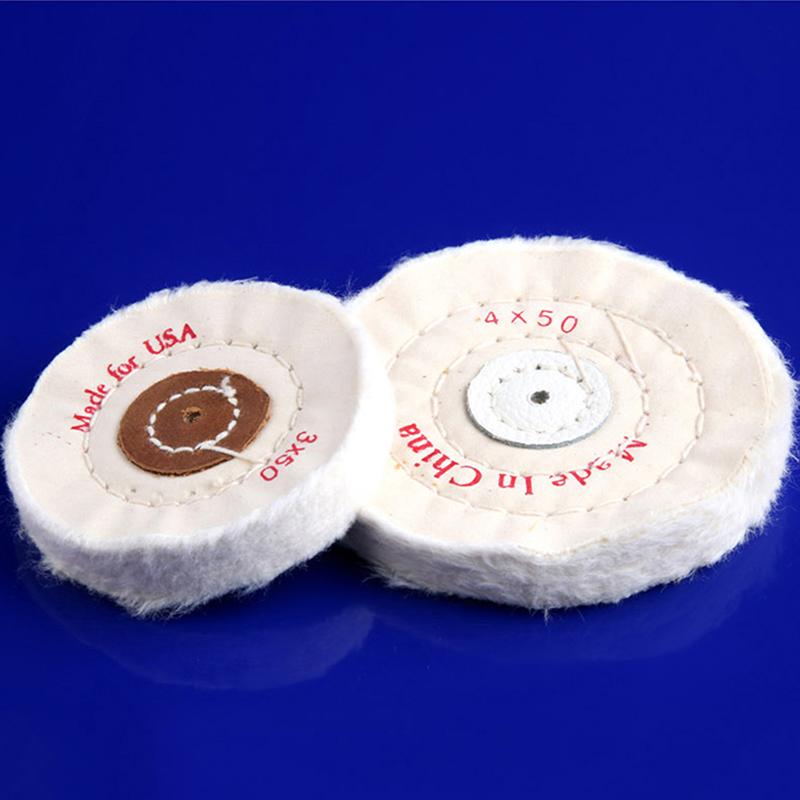 3/4/5/6/7/8" Wheels Buffing Polishing Wheel Cotton Lint Cloth Buffing Wheel Gold Silver Jewelry Mirror Polishing Wheel Flannelette