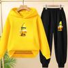 Felpa con cappuccio per bambini 3-12 anni Stampa Anime GUYS Cappotto Affascinante Felpa+Pantaloni Bambini Ragazze Neonato Set Trendy per il Tempo Libero