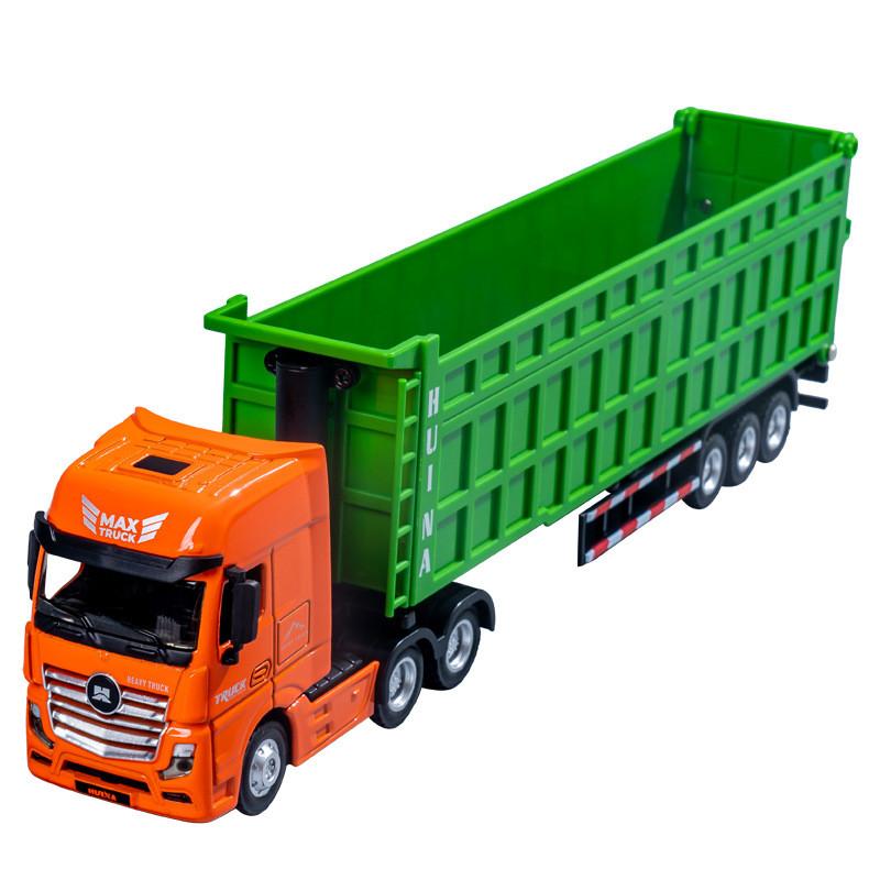Heavy Duty Alloy Dump Truck Model With Inertia Control For Kids And Collectors