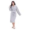 Women's Hooded Candy Stripe Bathrobe - Absorbent Sleepwear with Drawstring