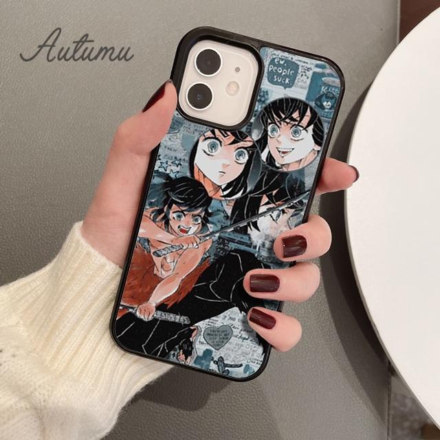 Demon Slayer Kimetsu no yaiba Handyhülle für iPhone 11 12 13 14 Pro Max mini XR XS SE 2020 7 8 Plus Samsung Galaxy S21 S22 Hülle