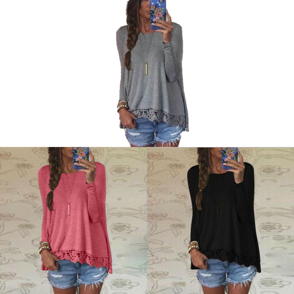 Timeless Elegance Femme Blouse Manches Longues With Lace Detailing In Comfortable Cotton