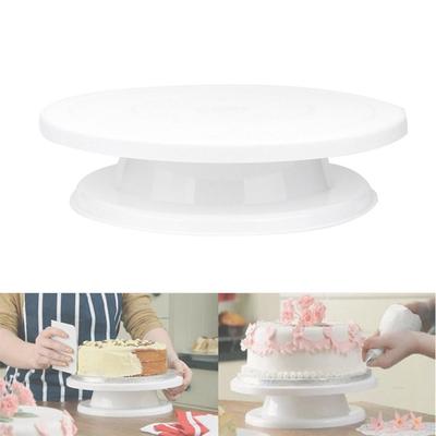 Drehteller zum Dekorieren von Kuchen, drehbar, für Zuckerguss, Küchenständer, 28 cm