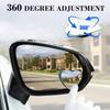 LivTee Blind Spot Mirrors, Heart Shaped HD Glass Frameless Convex Rear View Mirrors, Wide Angle Adjustable Stick for Side Mirror, Automotive Exterior