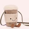 Jellycat Fun Items Series Coffee Tumbler Crossbody Bag Doll Plush Doll 22cm Tall