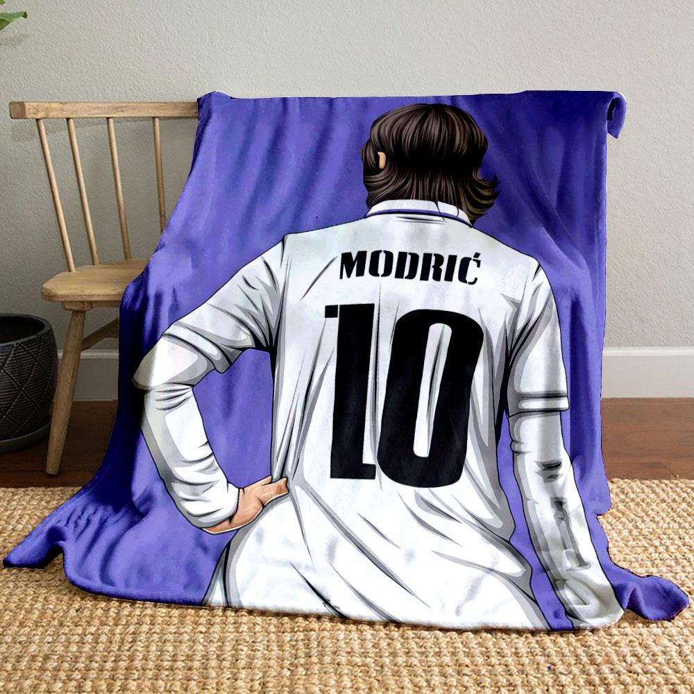 Soccer player in white jersey with the number 10 on the back. for all seasons blanket lunch break throw gift