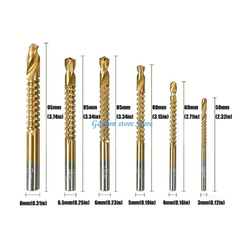 B0KB Drill Bit Set Round Shank Serrated Concrete Drill Bit Set Tile Drilling Tool