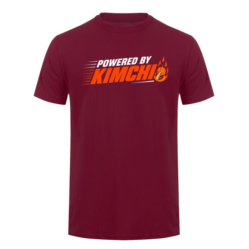 Powered By Kimchi T Shirt Unisex Korean Food Lover Graphic Tee Funny Korea Culture Shirt Spicy Food Casual Short Sleeve Top Da115