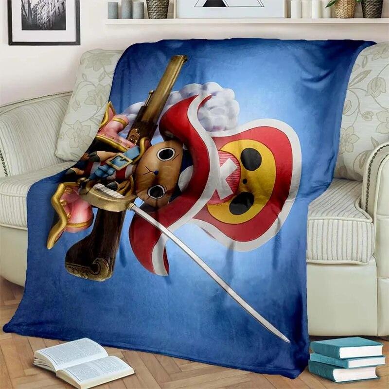 Japanese Anime One P-Piece Lightweight Flannel Blanket,Multi-purpose Holiday Gift Blanket Warm And Soft Blankets All Seasons