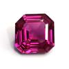 Natural Rhodolite Garnet Asscher Cut 12-14 Ct Fabulous Certified Loose Gemstone